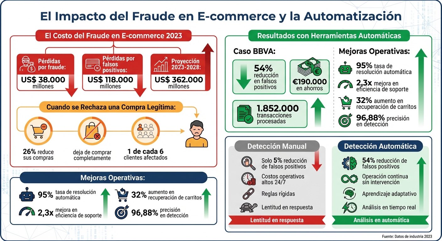 Impacto del fraude en e-commerce: pérdidas globales y beneficios de la automatización