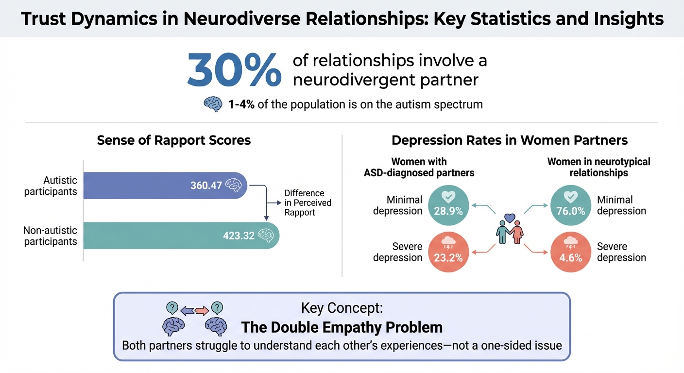 Trust Dynamics in Neurodiverse Relationships: Key Statistics and Mental Health Impact