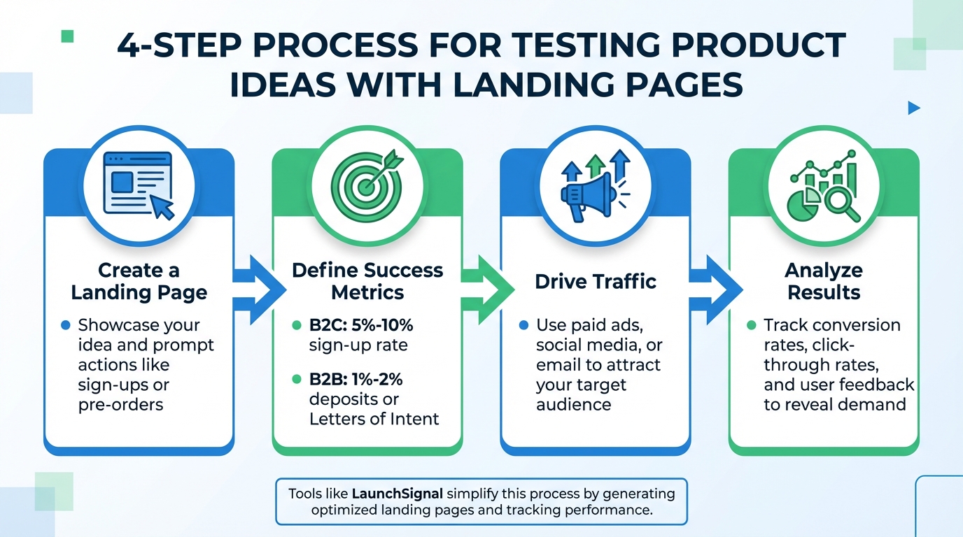 4-Step Process to Validate Product Ideas with Landing Pages