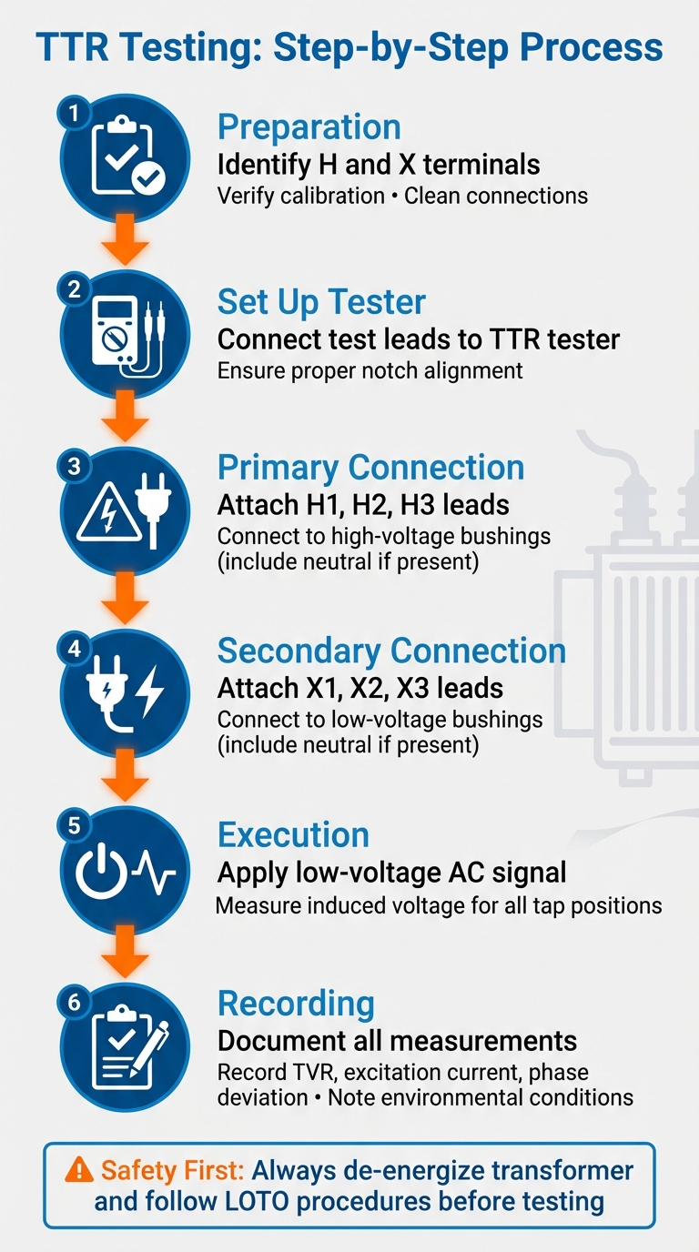 6-Step Transformer TTR Testing Process Guide