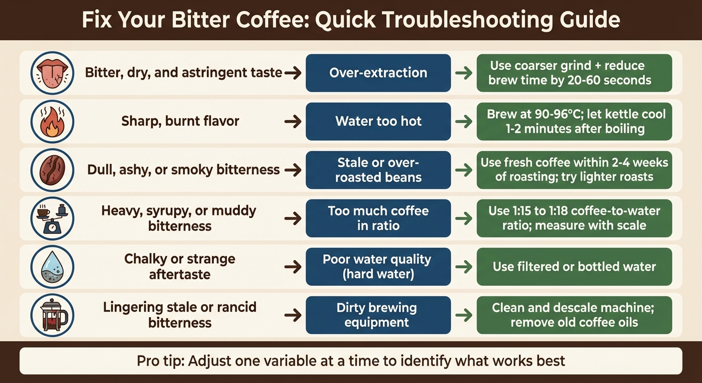 Coffee Bitterness Troubleshooting Guide: Causes and Solutions