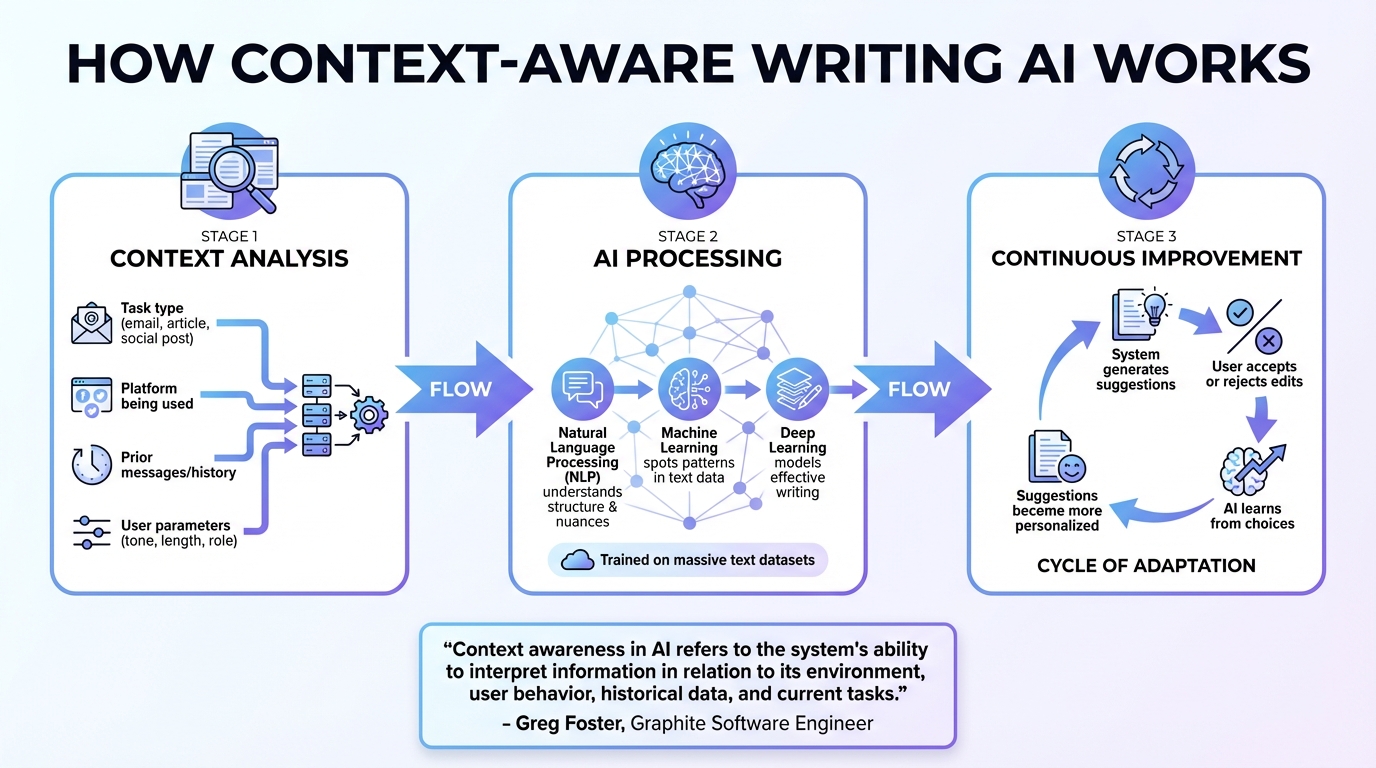 How Context-Aware Writing AI Works: From Analysis to Personalized Suggestions