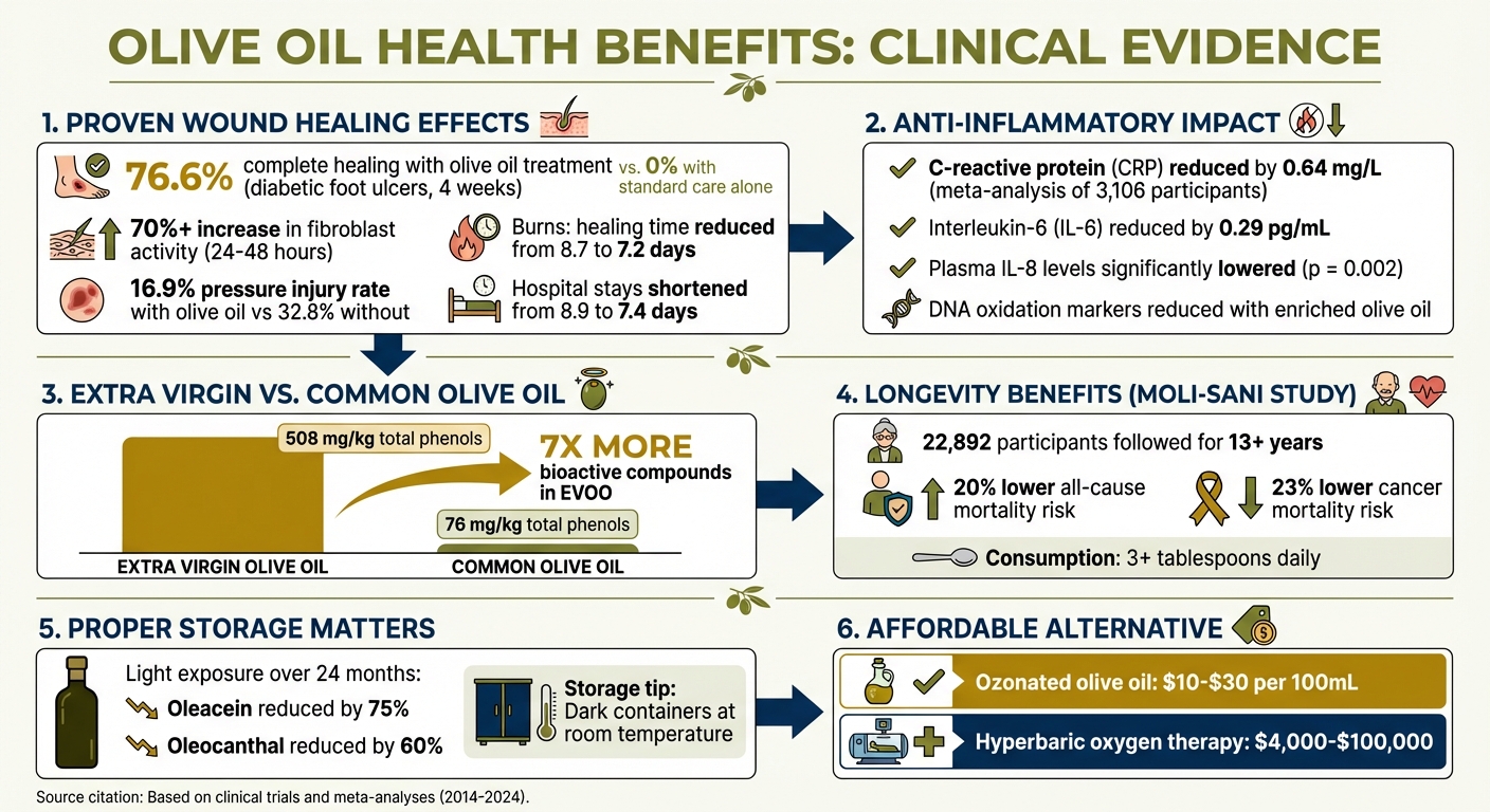 Olive Oil Health Benefits: Clinical Study Results and Key Statistics