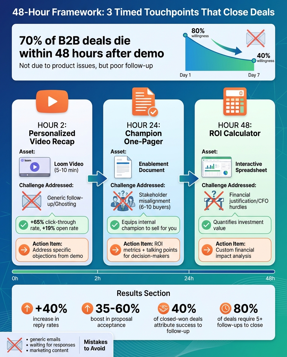 48-Hour B2B SaaS Demo Follow-Up Framework with Timed Touchpoints
