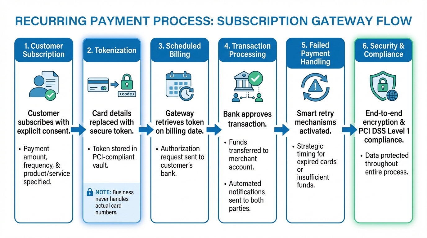 How Subscription Payment Gateways Process Recurring Payments