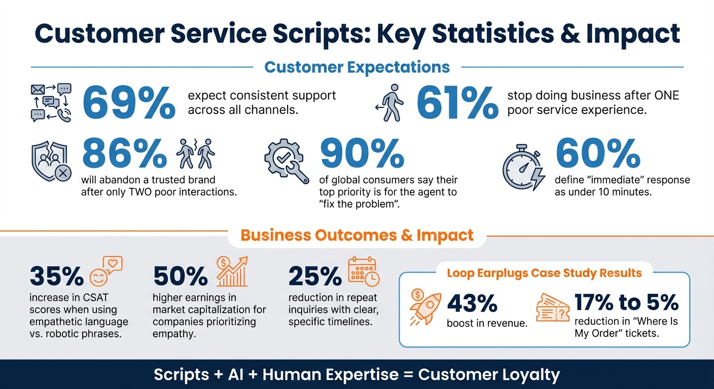 Customer Service Scripts: Key Statistics and Impact on Business Success