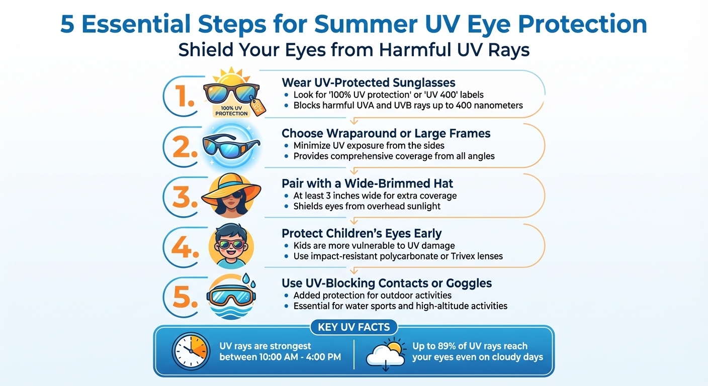 5 Essential Steps for Summer UV Eye Protection