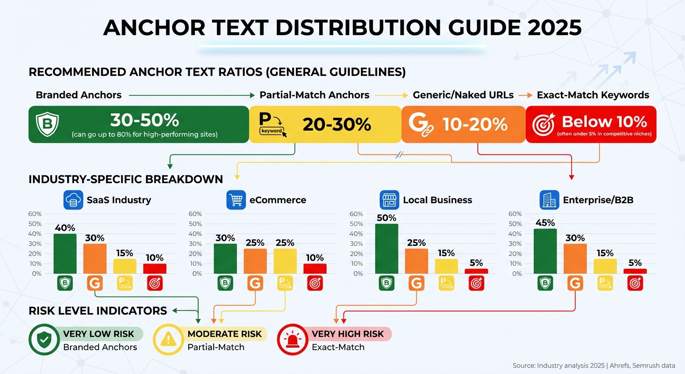 Recommended Anchor Text Distribution Ratios by Industry 2025
