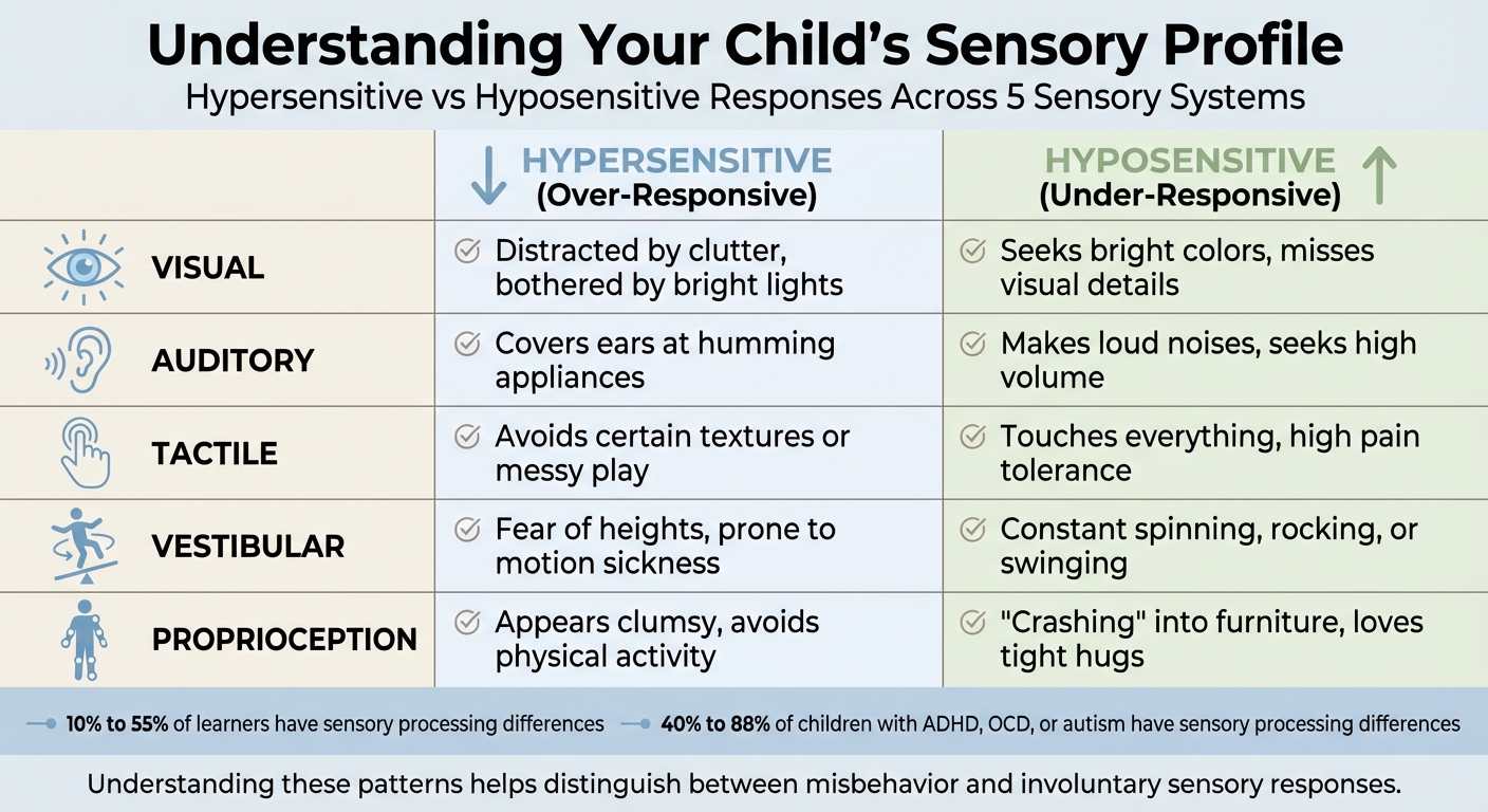 Sensory Systems: Hypersensitive vs Hyposensitive Behaviors in Children