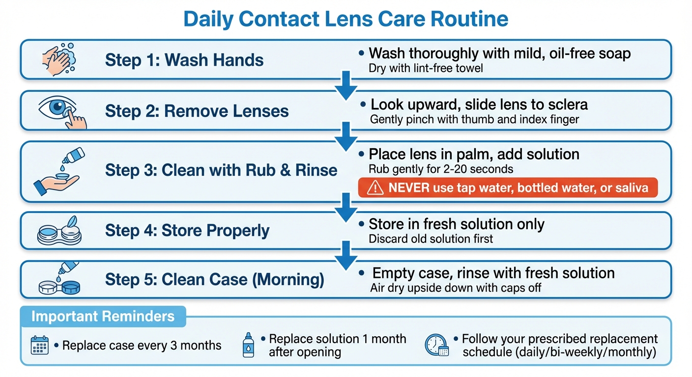 Daily Contact Lens Care Routine: Step-by-Step Guide