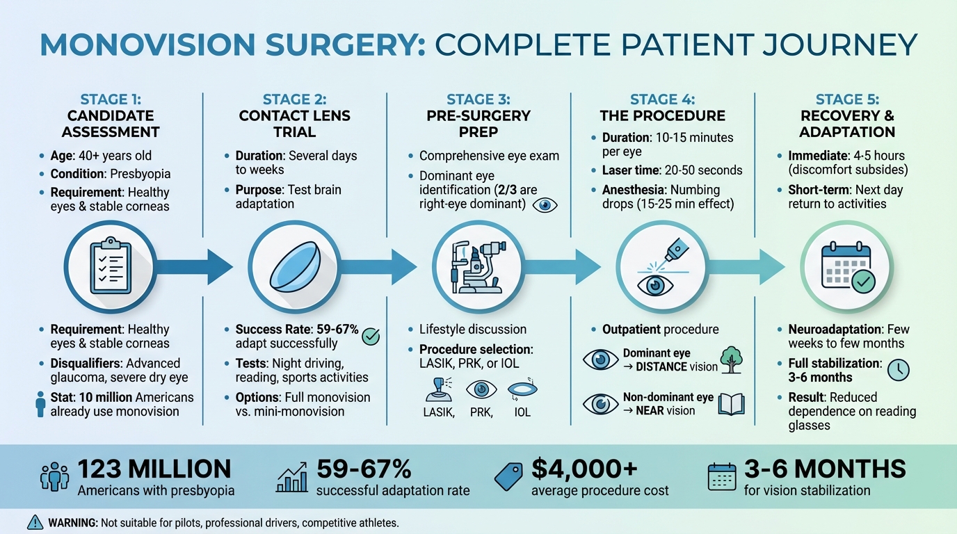 Monovision Surgery Journey: From Consultation to Recovery Timeline