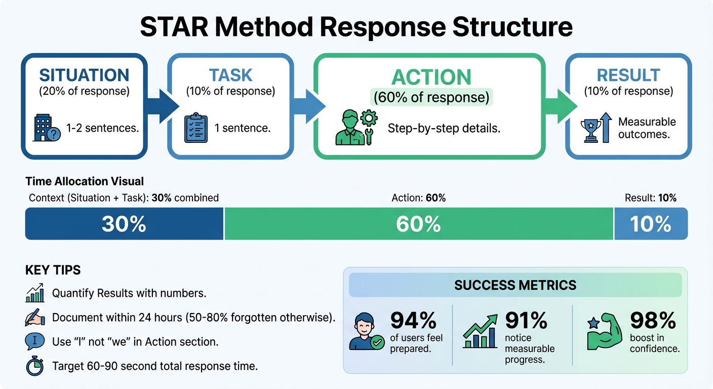 STAR Method Response Structure and Time Allocation Guide