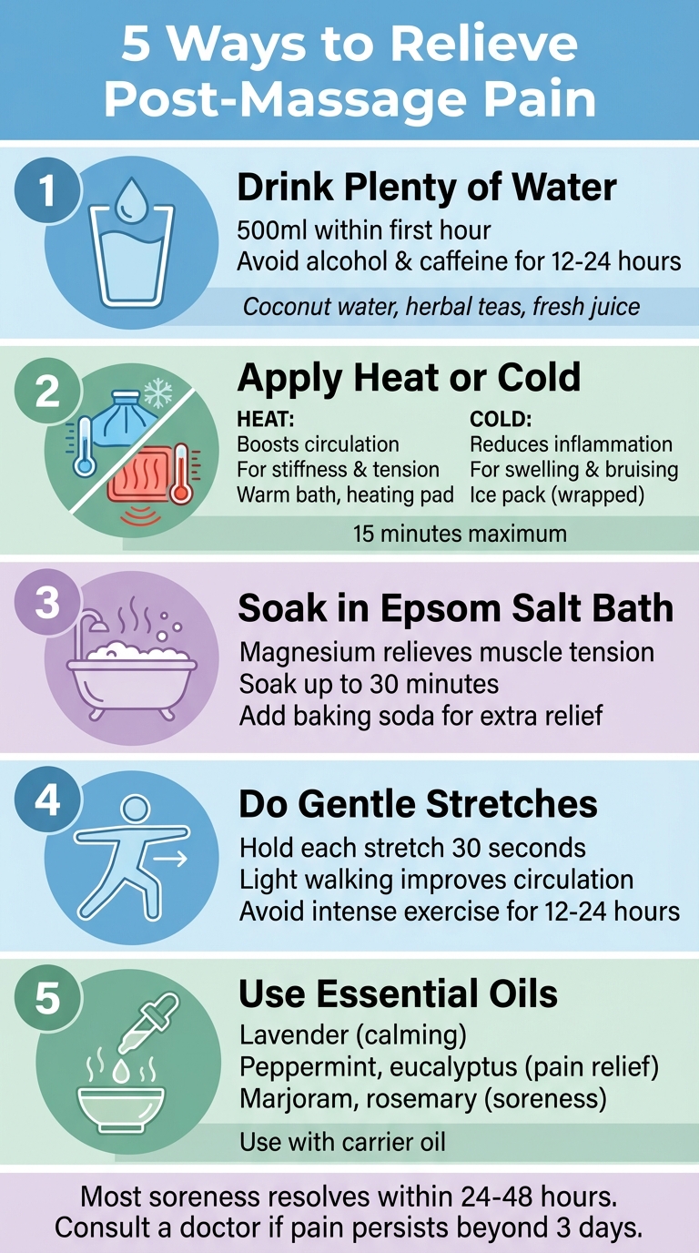 Post-Massage Pain Relief: 5 Effective Recovery Methods
