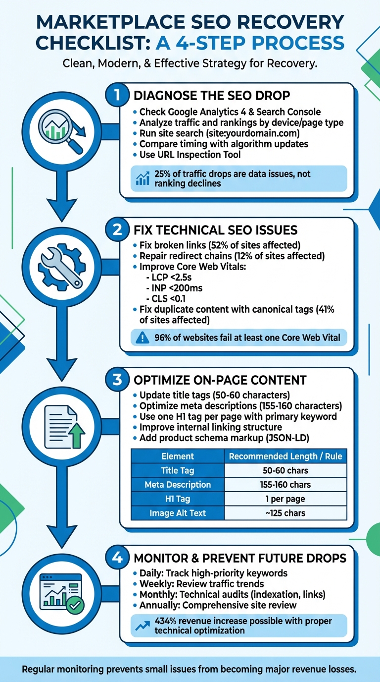 4-Step SEO Recovery Process for Marketplace Rankings