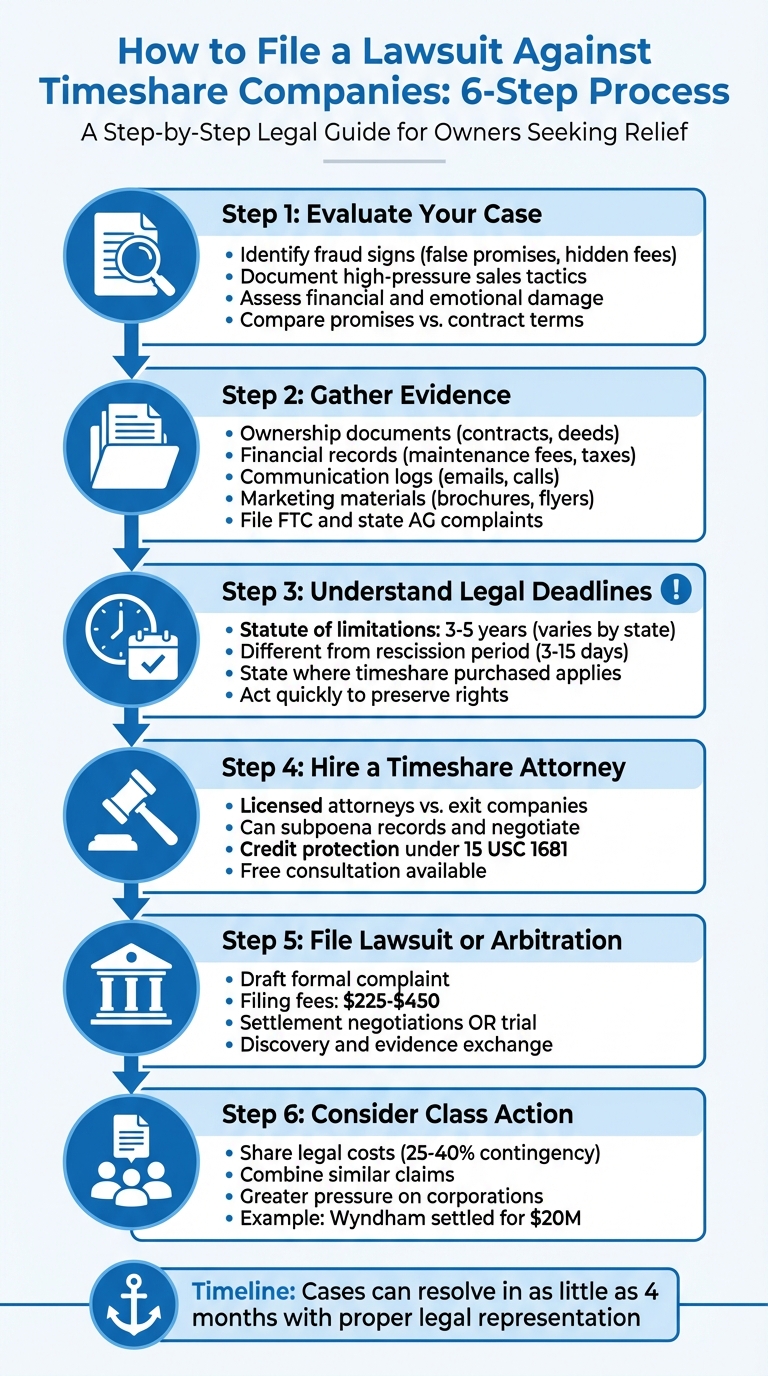 6-Step Process to File a Lawsuit Against Timeshare Companies