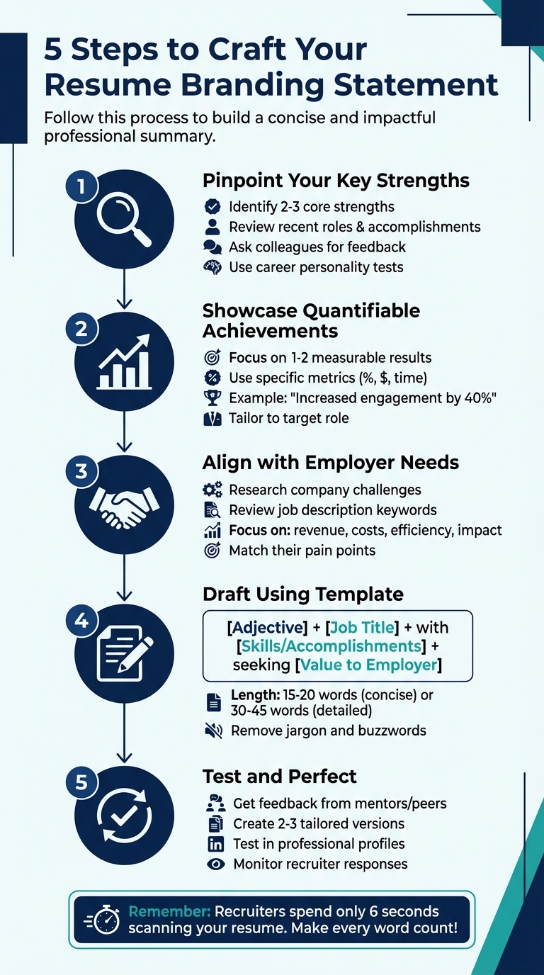 5-Step Process to Write a Compelling Resume Branding Statement