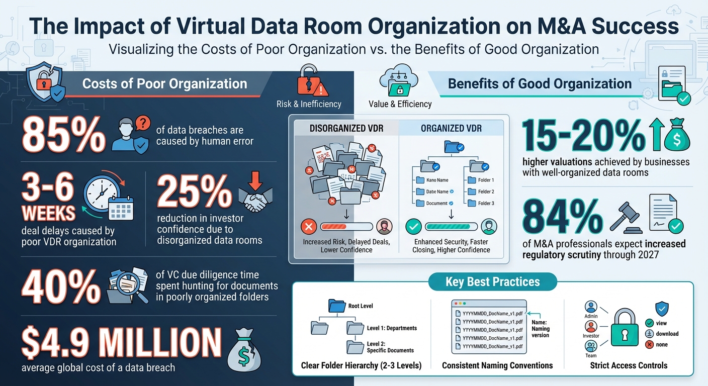 Virtual Data Room Organization: Key Statistics and Impact on M&A Deals