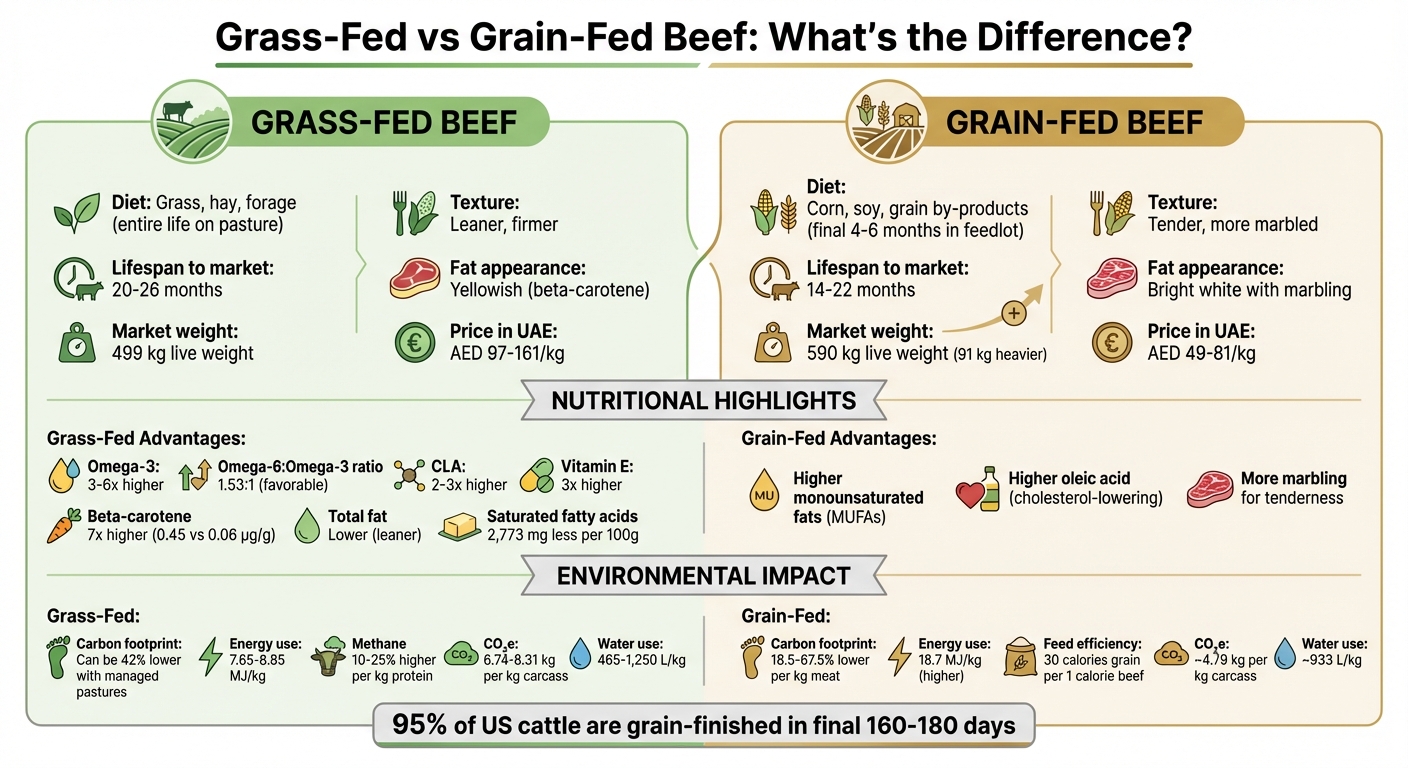 Grass-Fed vs Grain-Fed Beef: Complete Comparison Guide
