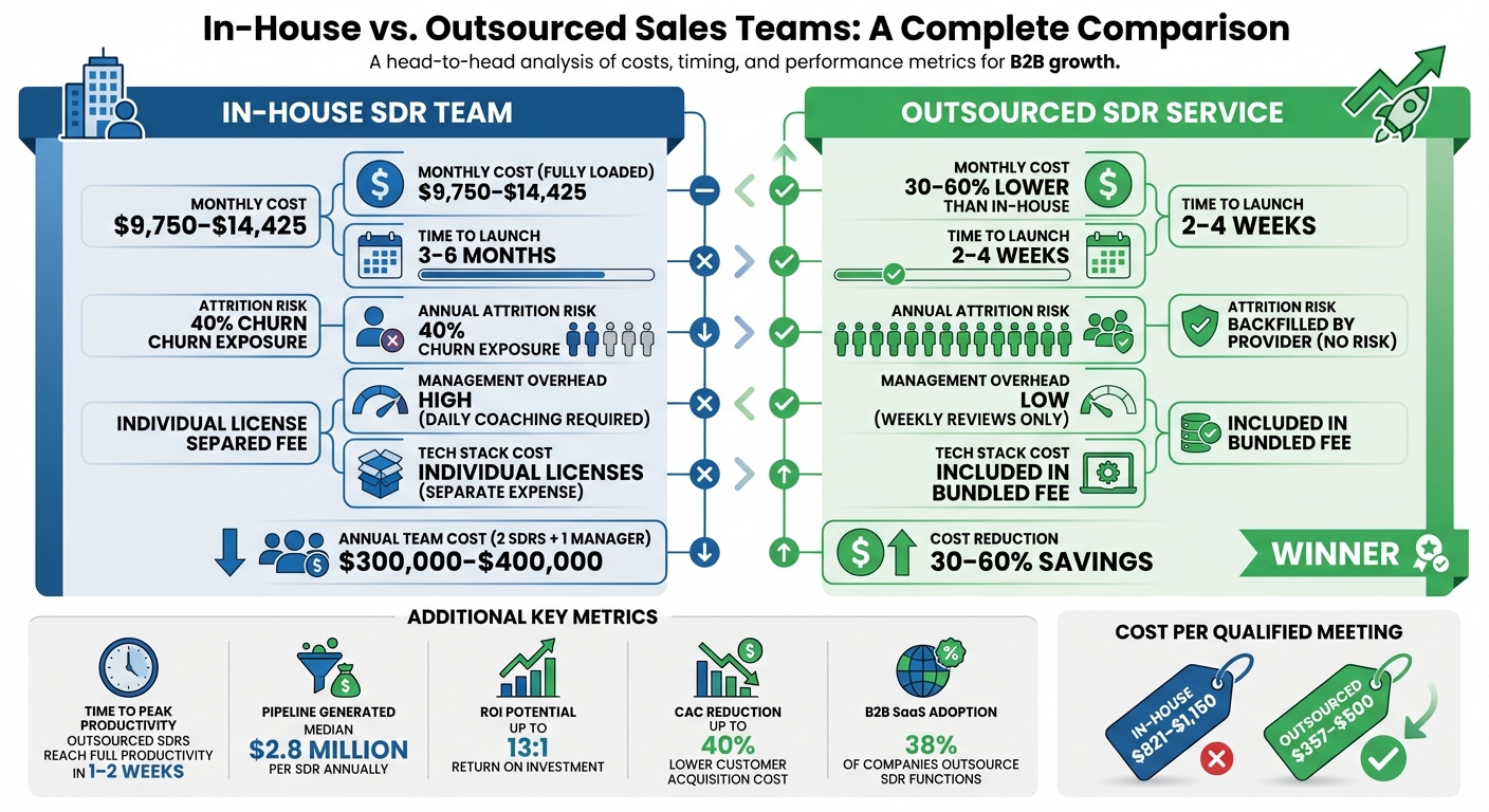 In-House vs Outsourced Sales Team Costs and Performance Comparison
