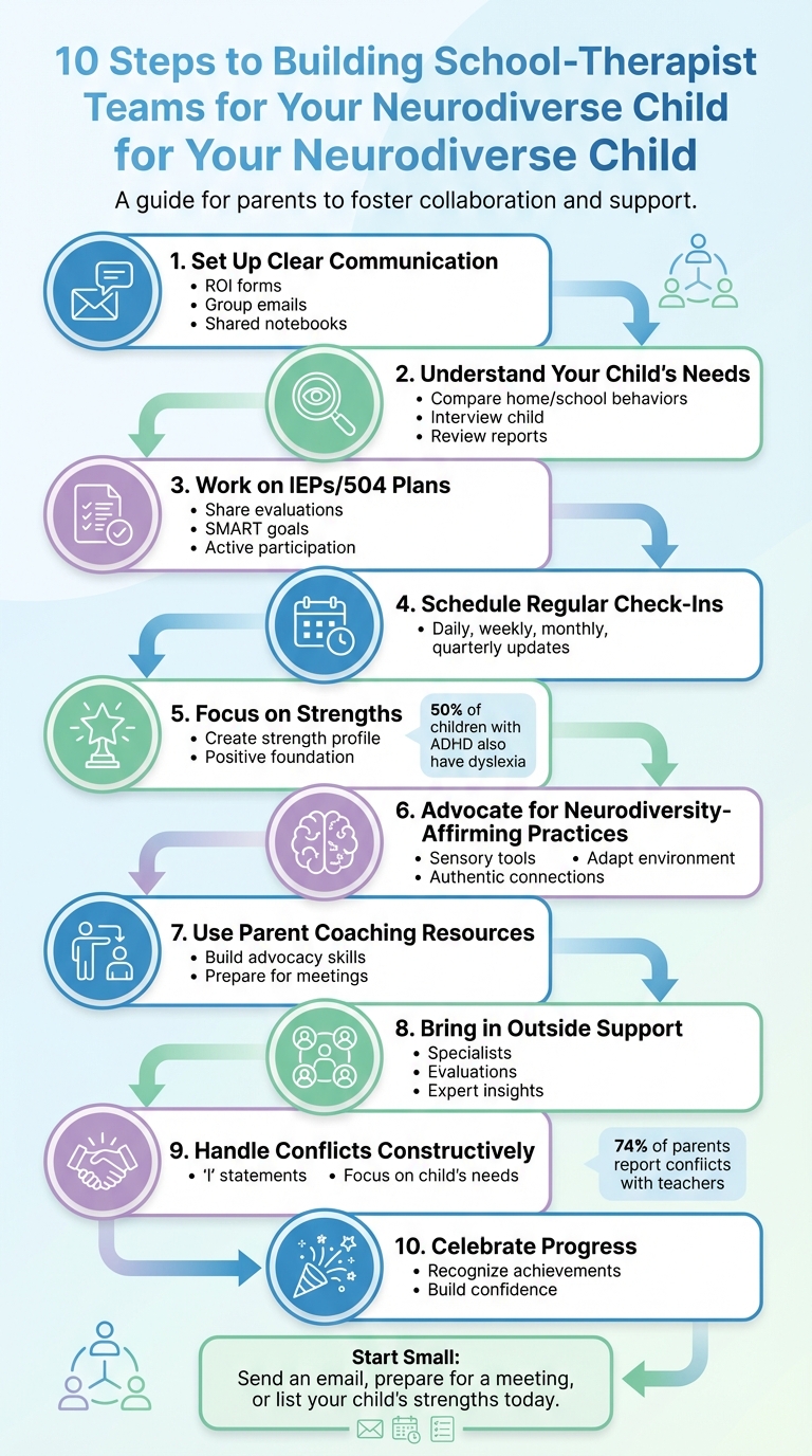 10 Steps to Build Effective School-Therapist Teams for Neurodiverse Children