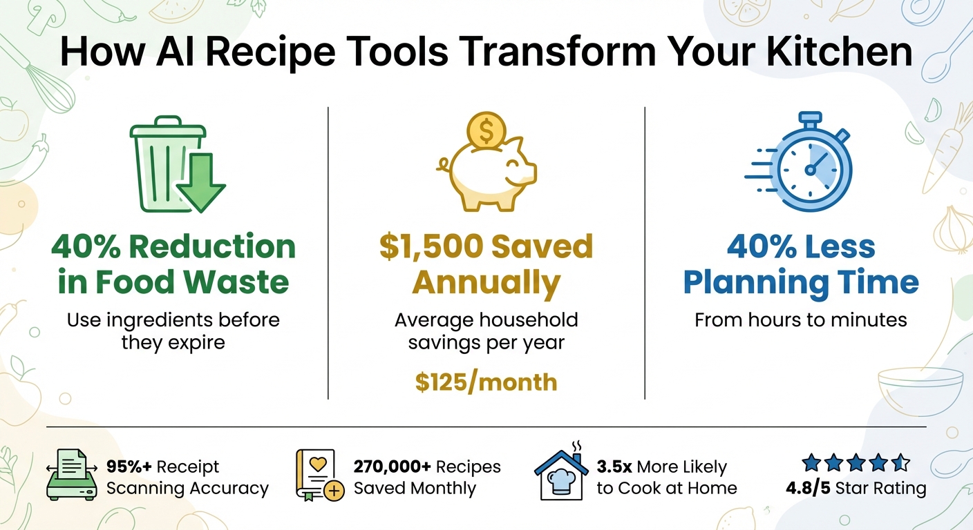 AI Recipe Tools: Cost Savings, Waste Reduction, and Time Efficiency Benefits
