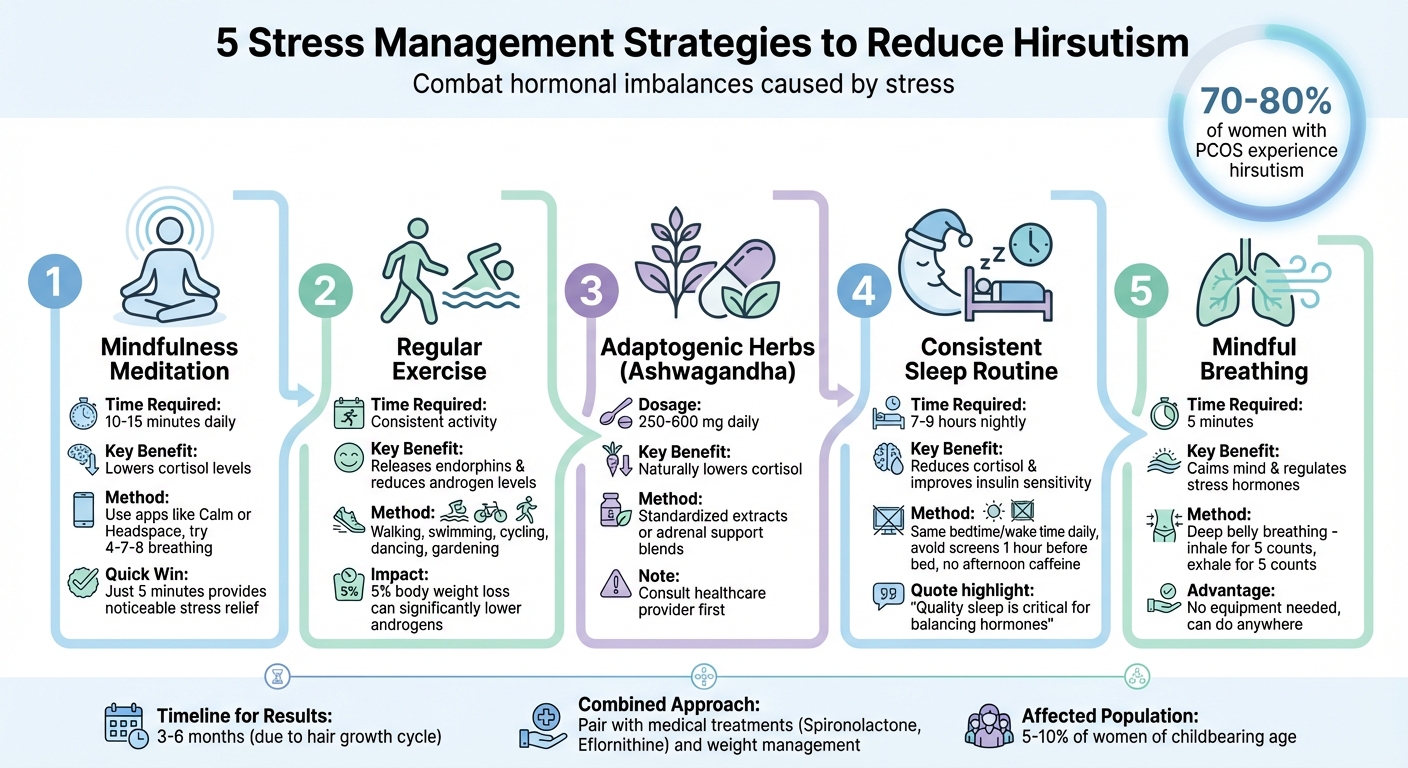 5 Stress Management Strategies to Reduce Hirsutism Symptoms