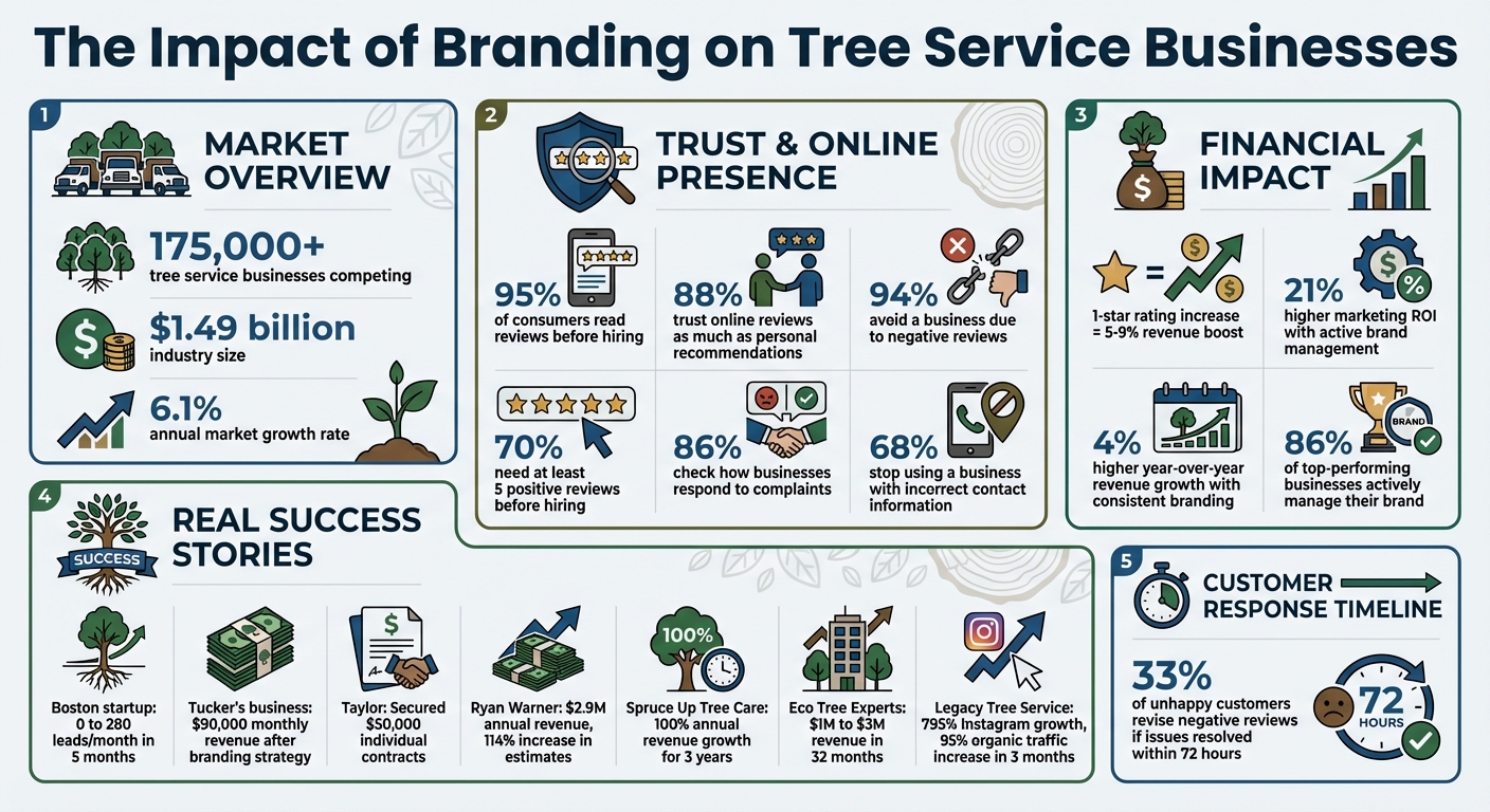 Tree Service Branding Statistics: Impact on Revenue, Trust, and Customer Acquisition