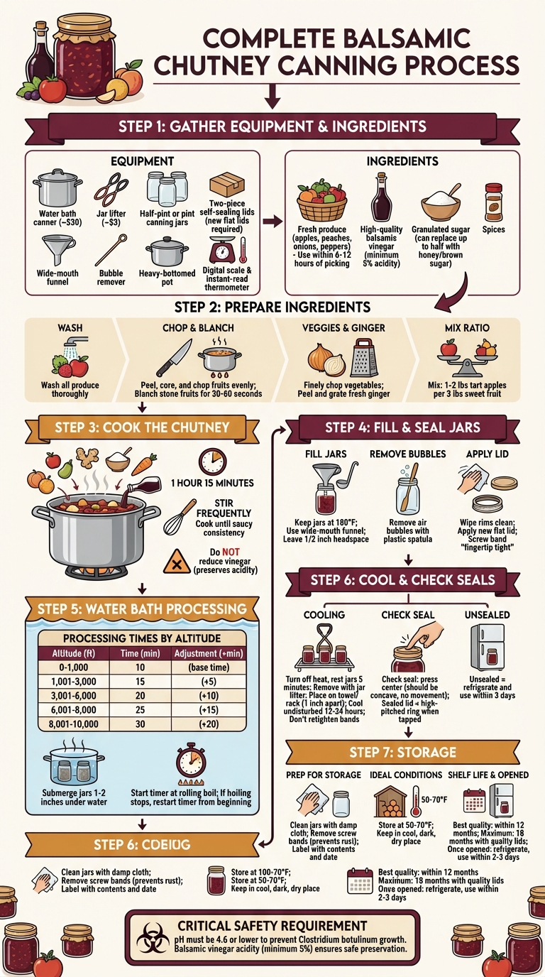 Complete Balsamic Chutney Canning Process: From Preparation to Storage