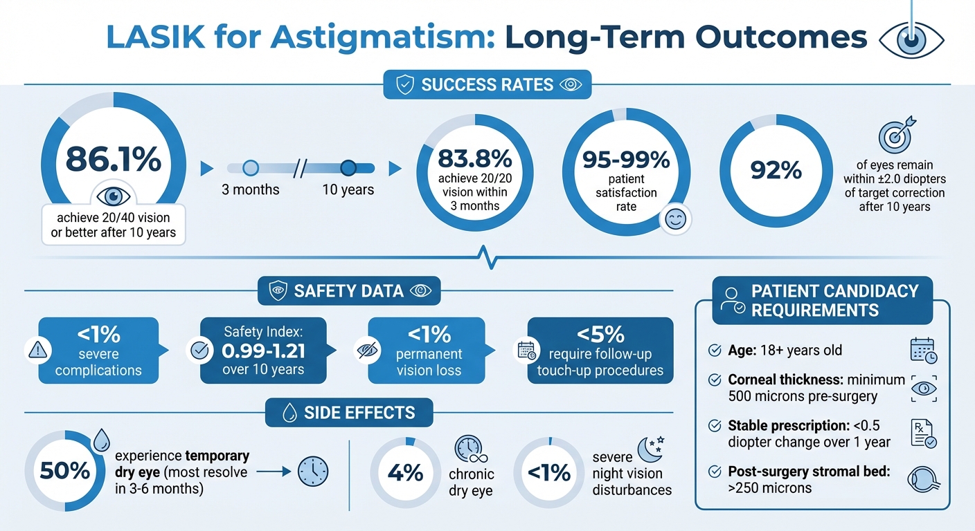 LASIK for Astigmatism: Long-Term Success Rates and Safety Statistics
