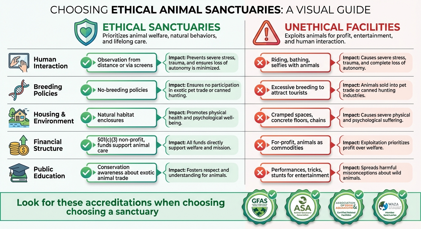 Ethical vs Unethical Animal Sanctuaries: Key Differences