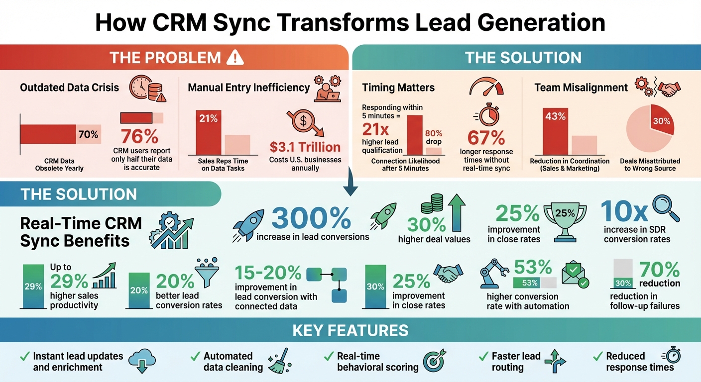 CRM Sync Impact on Lead Generation: Key Statistics and Benefits
