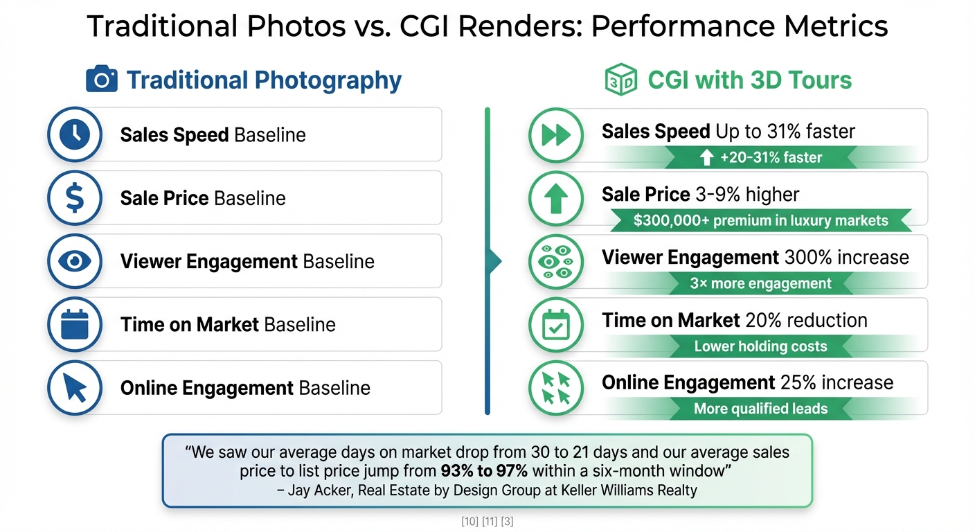 Traditional Photography vs CGI Renders: Performance Comparison for Off-Plan Property Sales