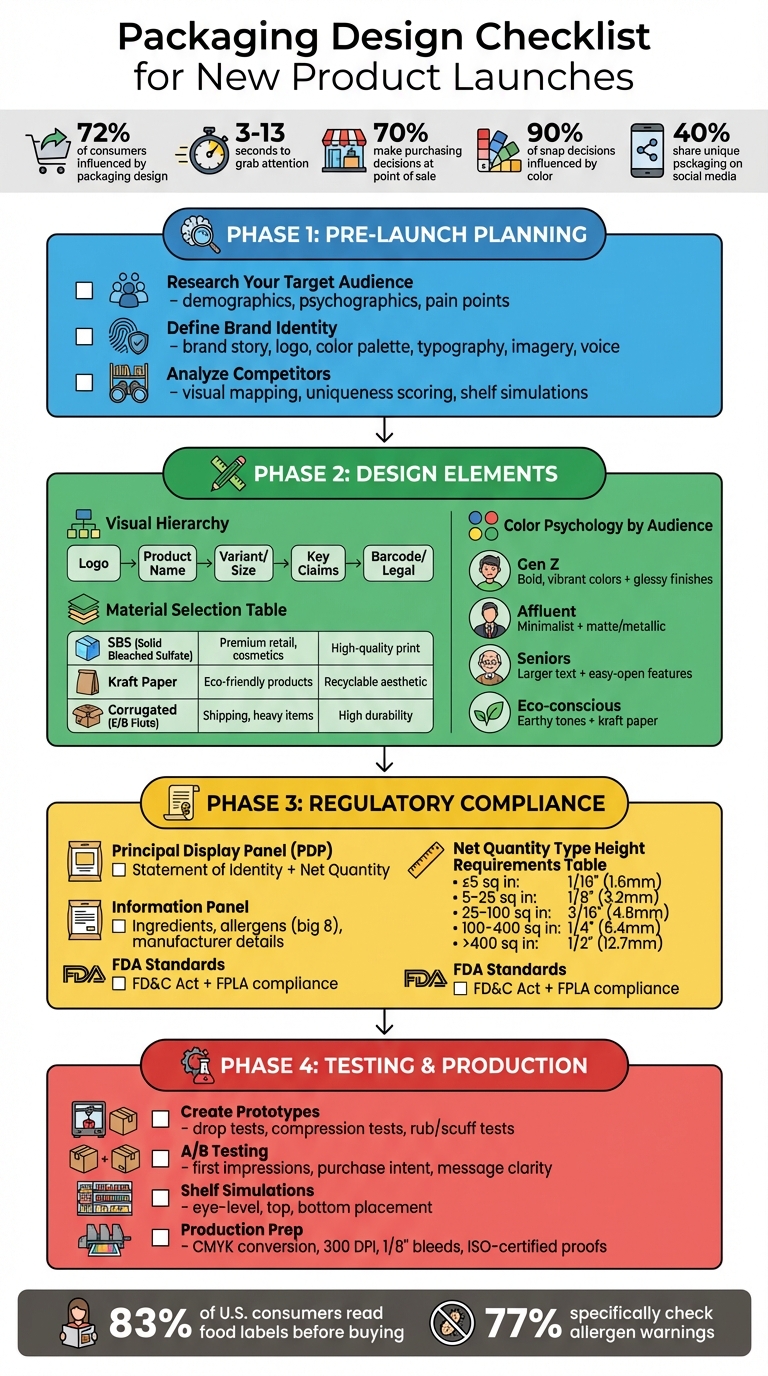 Complete Packaging Design Checklist: From Planning to Production