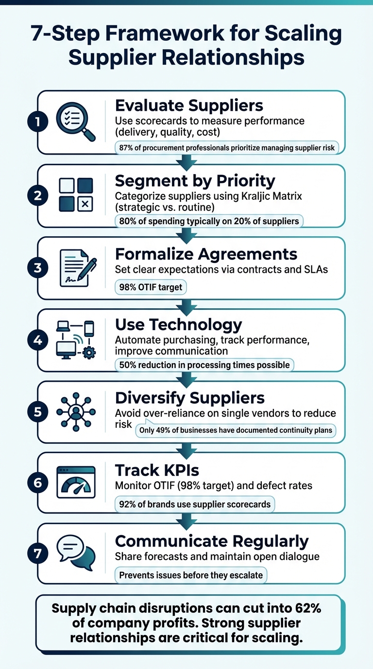 7-Step Framework for Scaling Shopify Supplier Relationships