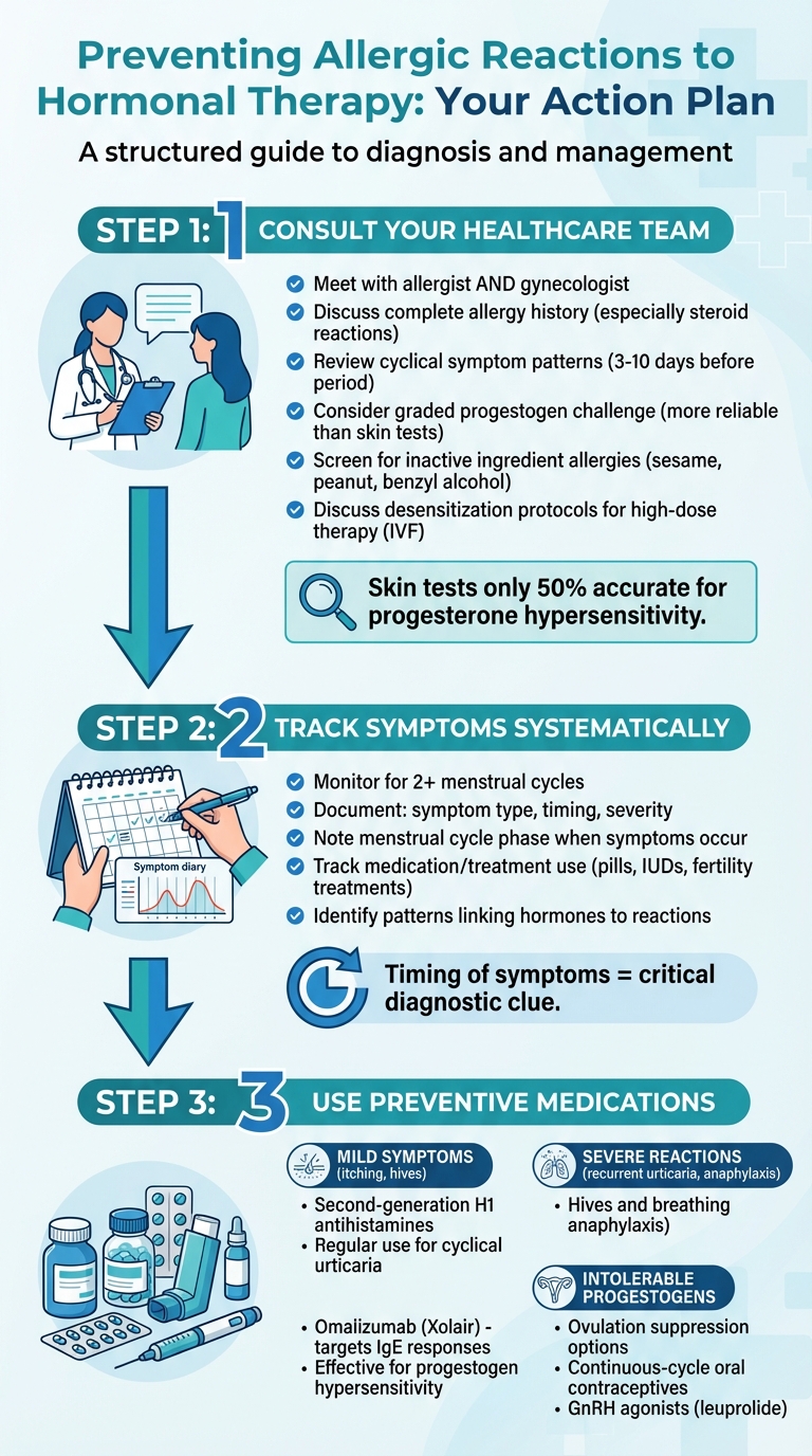 How to Prevent Allergic Reactions to Hormonal Therapy: 3-Step Action Plan