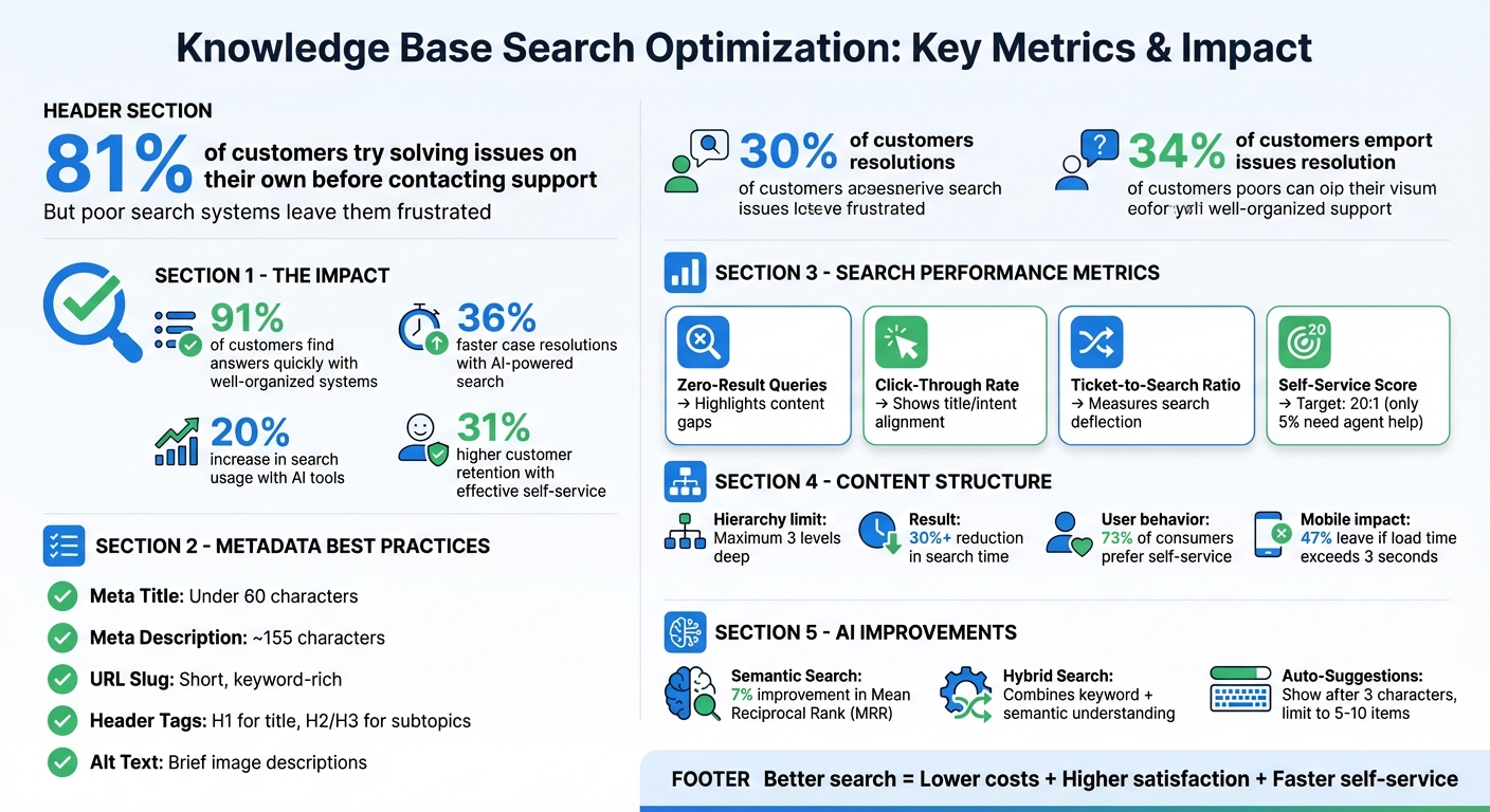 Knowledge Base Search Optimization: Key Metrics and Best Practices