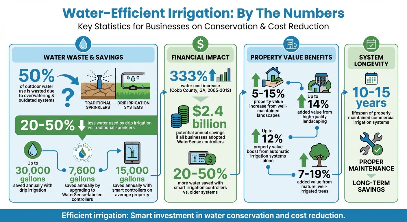 Water-Efficient Irrigation Statistics: Cost Savings and Benefits for Businesses