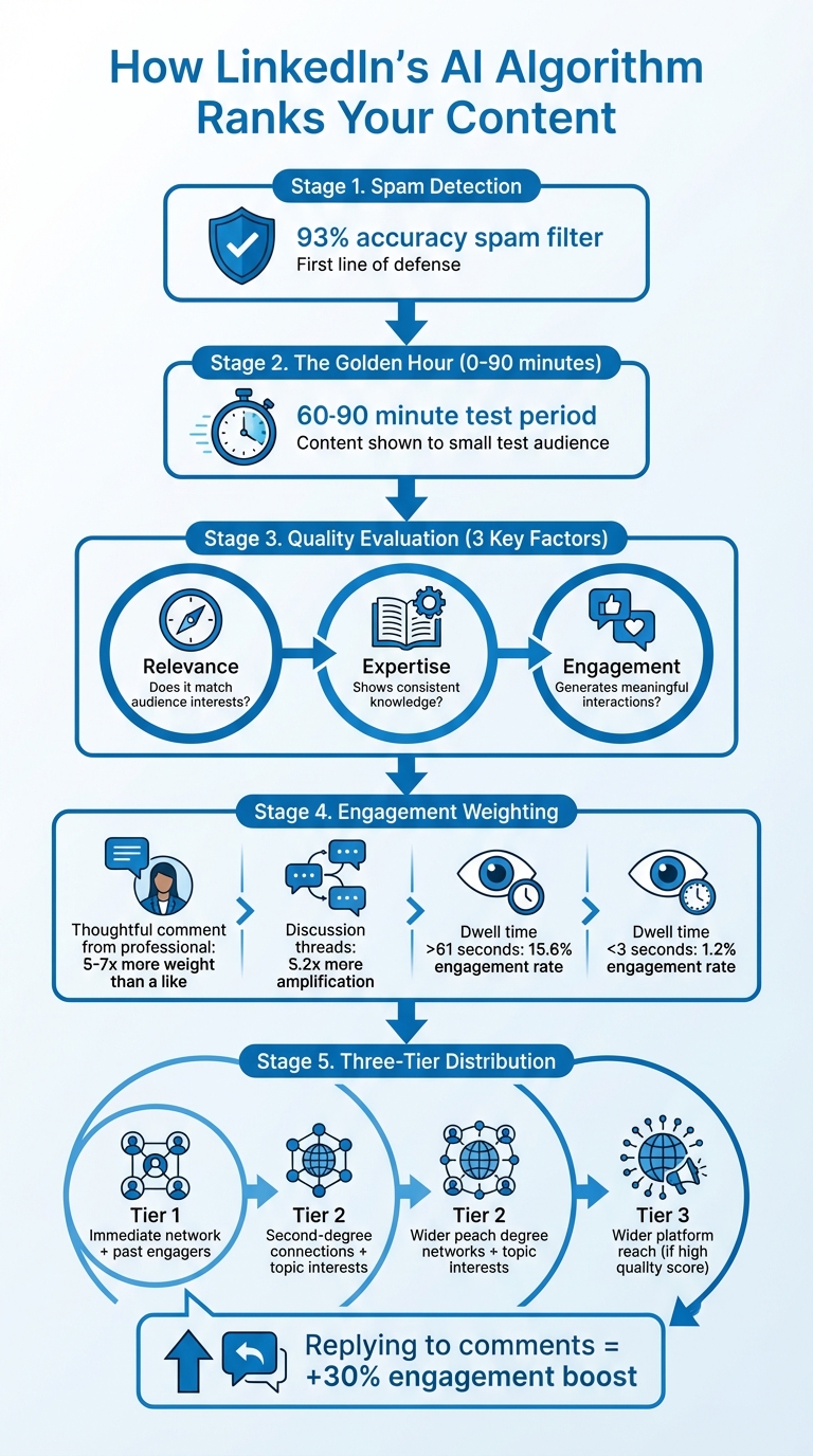 How LinkedIn's AI Algorithm Ranks and Distributes Content
