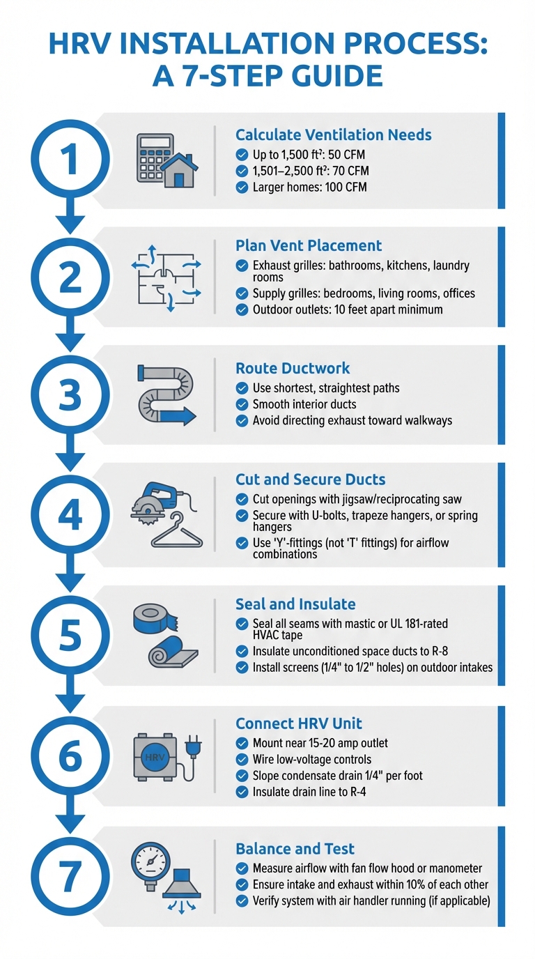 HRV Installation Process: 7 Steps from Planning to Testing