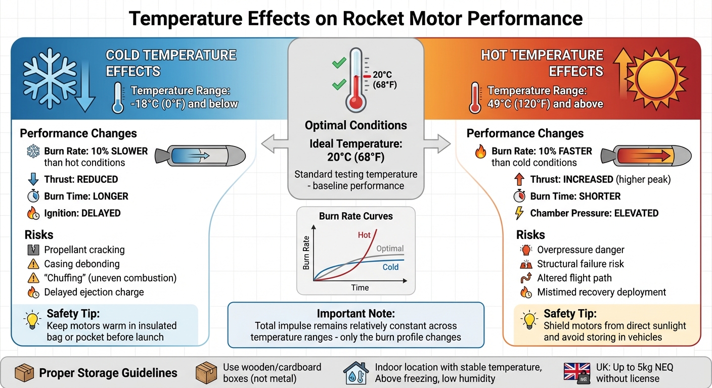 How Temperature Affects Rocket Motor Performance: Hot vs Cold Conditions