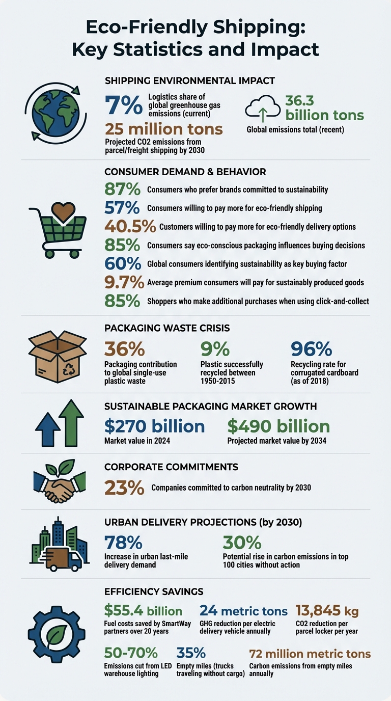 Eco-Friendly Shipping Statistics and Impact 2024-2030