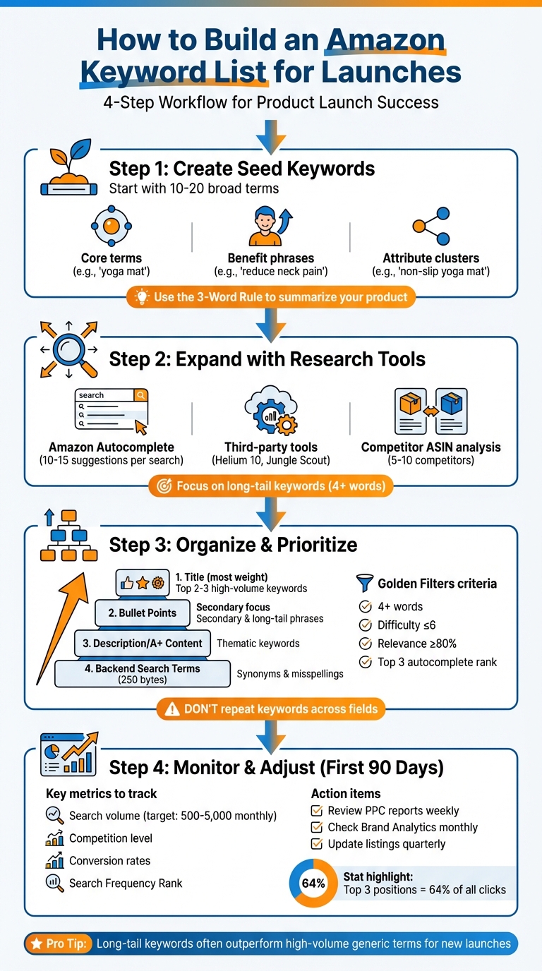 4-Step Amazon Keyword Research Process for Product Launches