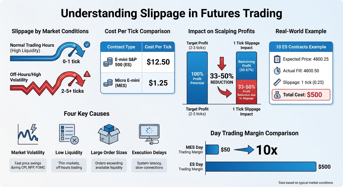 Slippage Impact Comparison: Full-Size vs Micro Futures Contracts
