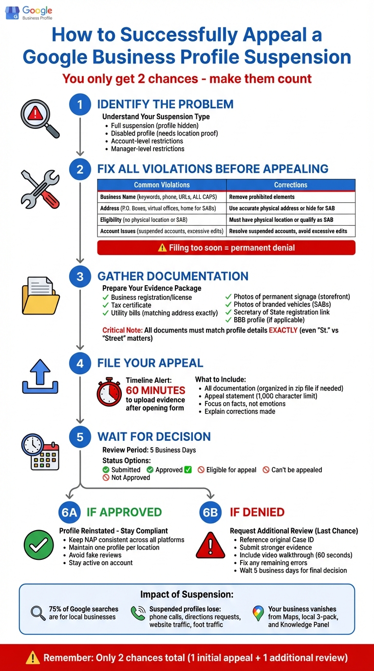 Google Business Profile Suspension Appeal Process: Step-by-Step Guide