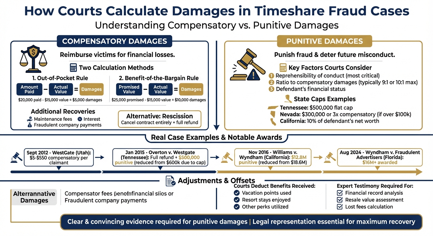 How Courts Calculate Damages in Timeshare Fraud Cases