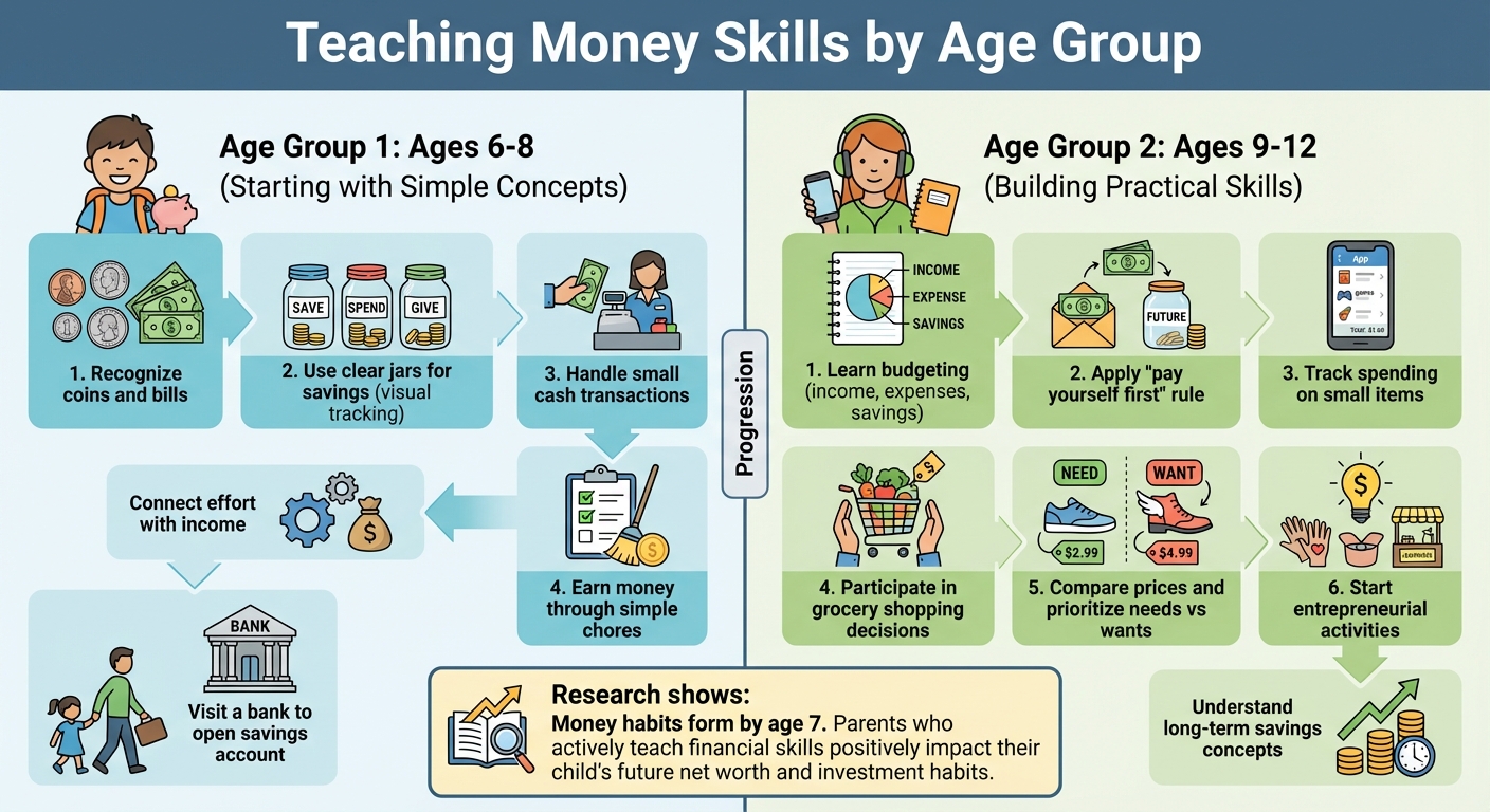 Age-Appropriate Money Skills: Teaching Kids Financial Literacy from Ages 6-12