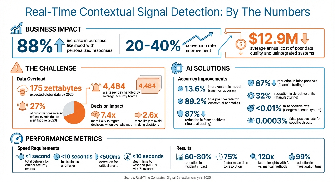 Real-Time Contextual Signal Detection: Key Statistics and Impact Metrics