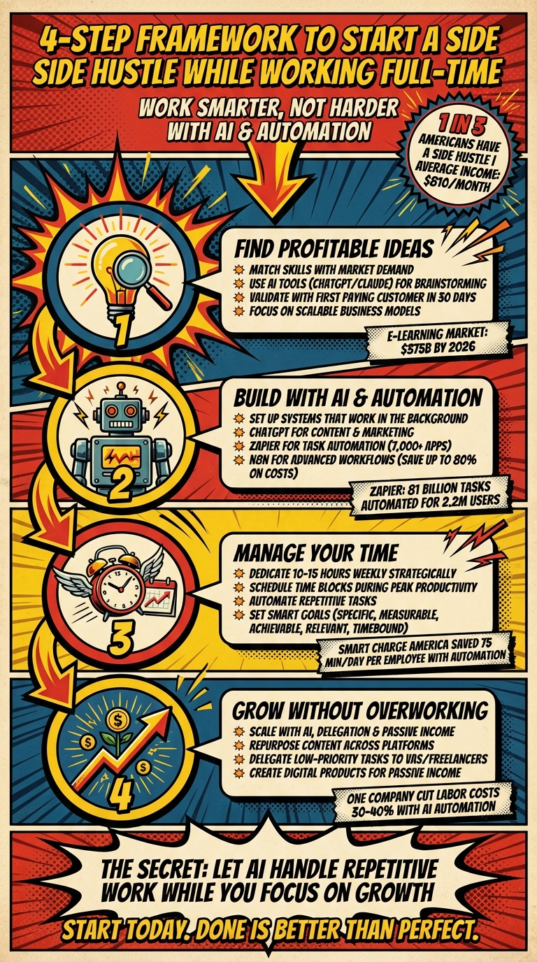 4-Step Framework to Start a Side Hustle While Working Full-Time