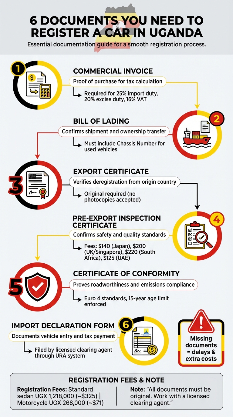 6 Essential Documents Required to Register a Car in Uganda