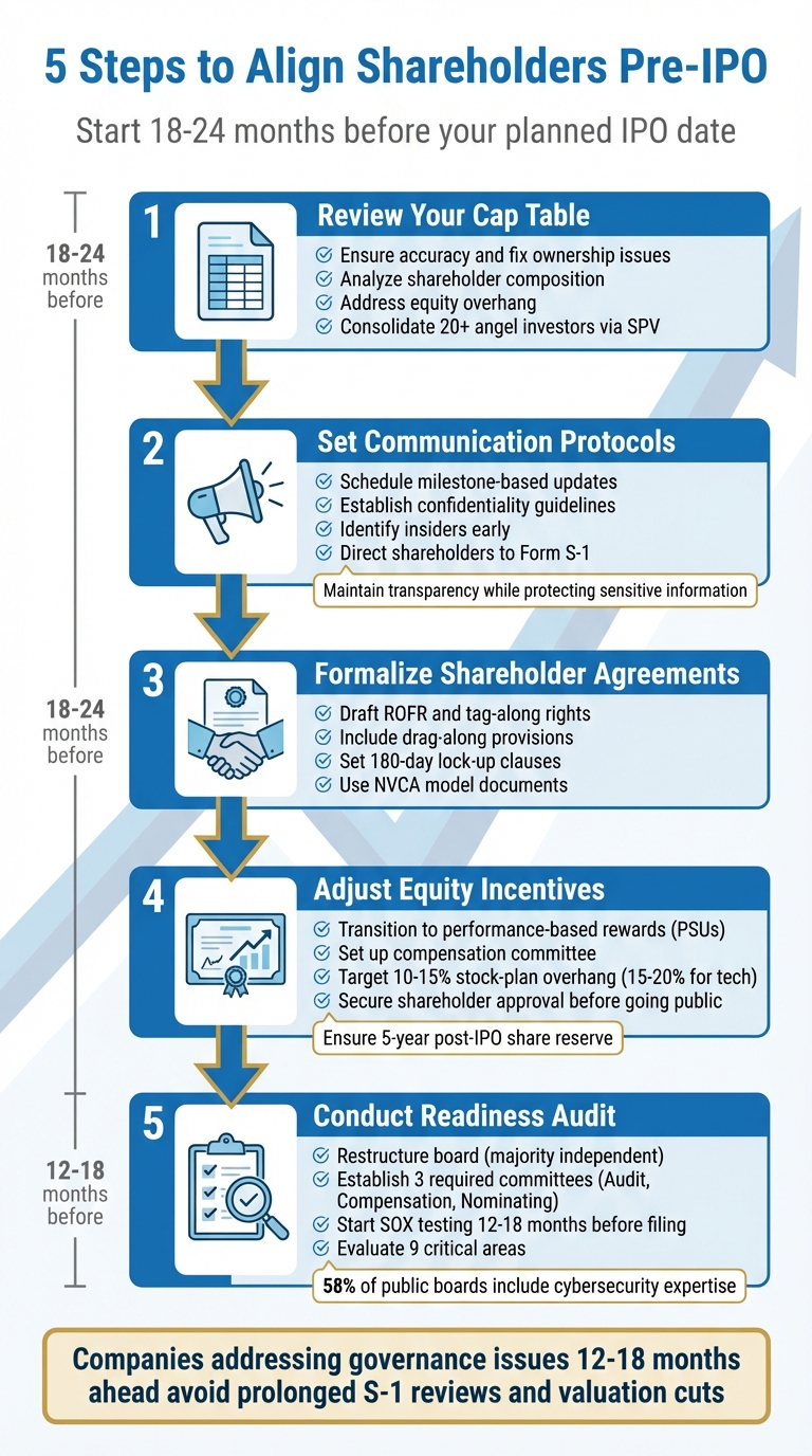 5-Step Process to Align Shareholders Before IPO